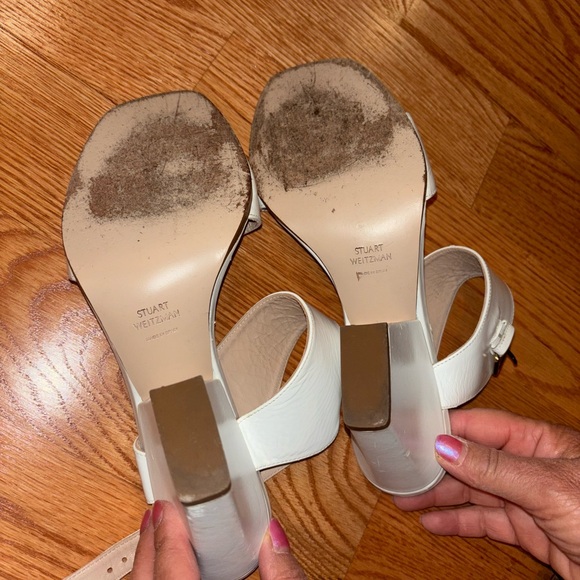 Stuart Weizman white sandal size 9 - Picture 3 of 3